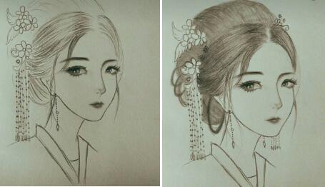 二月二，電力作家坐家“戰(zhàn)疫”新作——觀美姬素描遙寄故鄉(xiāng)九妹