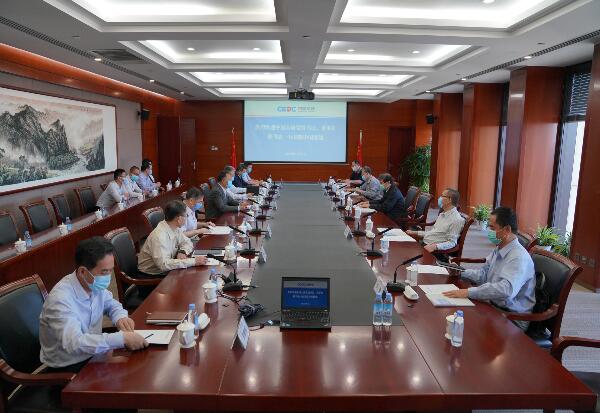 中國(guó)能建集團(tuán)黨委書(shū)記、董事長(zhǎng)汪建平會(huì)見(jiàn)中國(guó)大唐黨組書(shū)記、董事長(zhǎng)陳飛虎一行