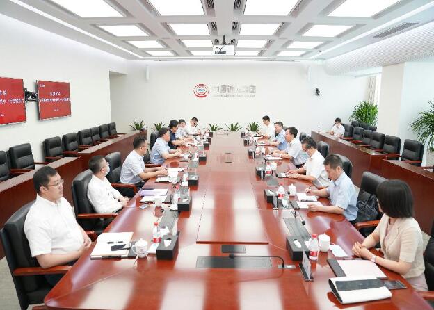 中國能建總經理、黨委副書記孫洪水拜訪中國誠通董事長朱碧新