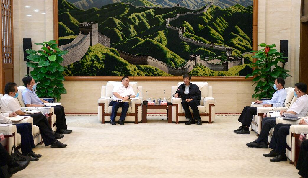 陳飛虎會見中國能建董事長宋海良、總經(jīng)理孫洪水