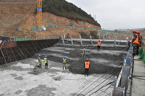 江西鷹潭花橋水利樞紐工程元宵佳節(jié)施工忙