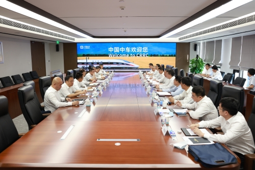 中國(guó)能建黨委書(shū)記、董事長(zhǎng)宋海良與中國(guó)中車(chē)董事長(zhǎng)孫永才座談