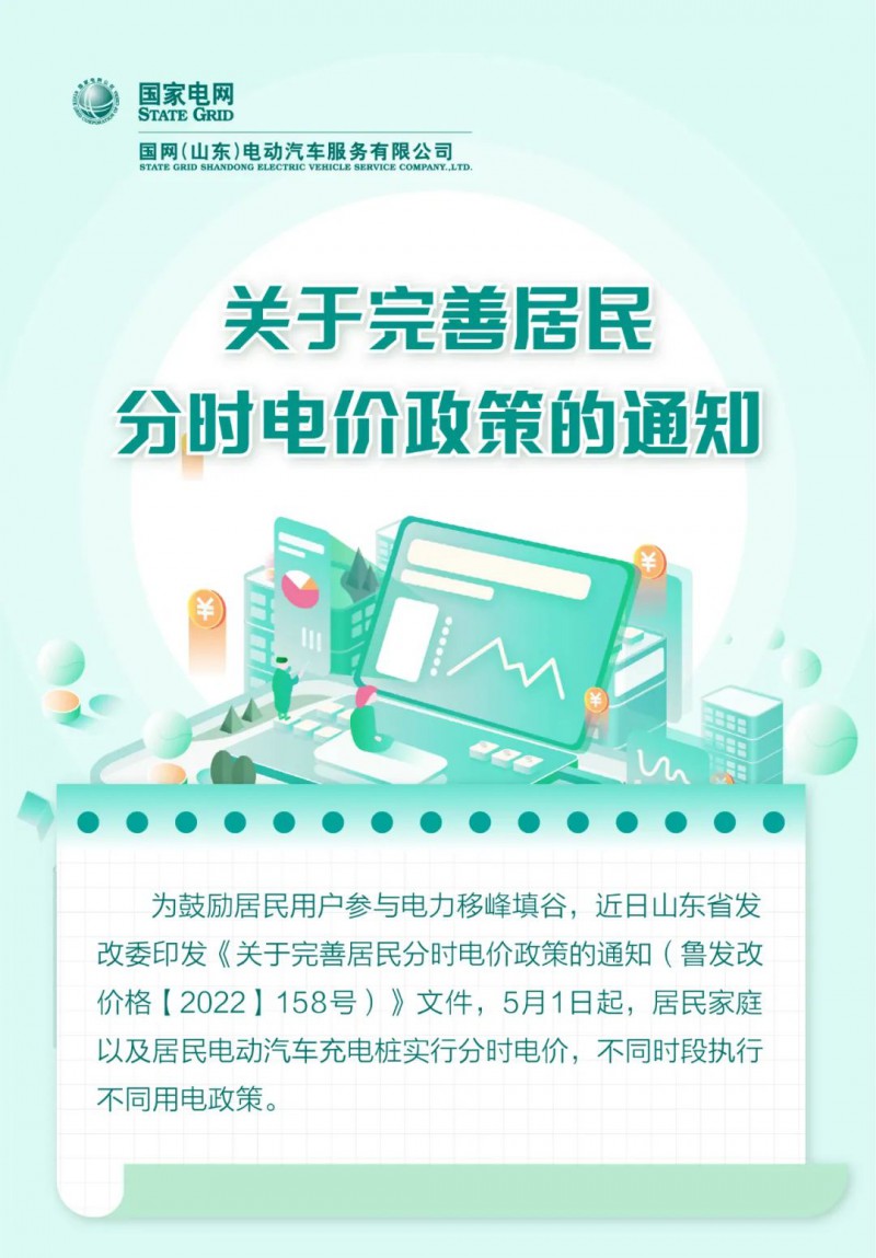 山東居民分時(shí)電價(jià)政策，5月1日開始執(zhí)行！