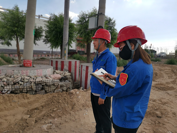 烏海市千里山供電分公司開展“擔(dān)使命，展作為，黨員巡線當(dāng)先鋒”主題黨日