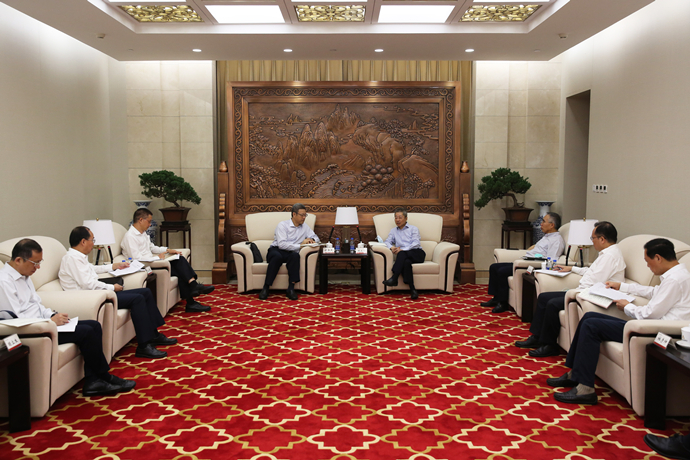 錢智民拜訪農(nóng)發(fā)行黨委書記、董事長錢文揮