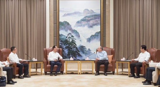 中國電建集團(tuán)公司黨委書記、董事長丁焰章拜會(huì)福建省委書記尹力、省長趙龍