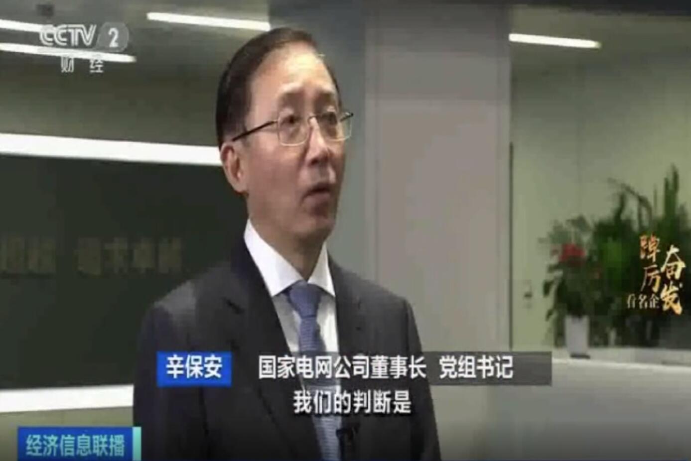 央視“走進(jìn)國(guó)家電網(wǎng)”專(zhuān)訪辛保安董事長(zhǎng)