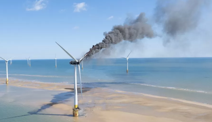 風(fēng)機起火！這座海上風(fēng)電場暫停運營