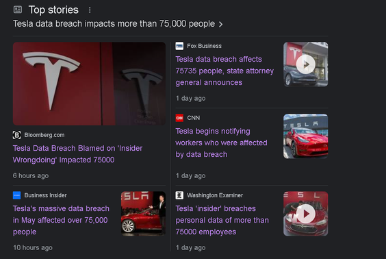 特斯拉“大規(guī)?！睌?shù)據(jù)泄露事件，原因查明