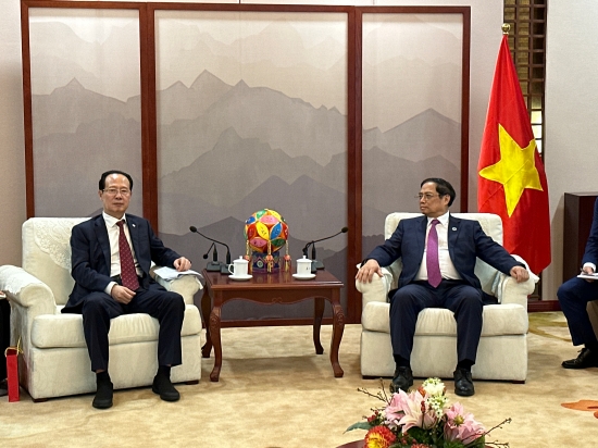 中國電建黨委書記、董事長丁焰章拜會越南總理范明政