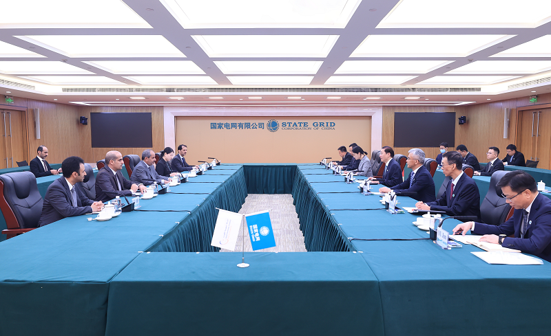 辛保安會見聯(lián)合國全球契約組織總干事桑達(dá)·奧佳博、沙特電力公司首席執(zhí)行官哈立德·古努