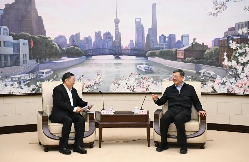 中國(guó)能建黨委書(shū)記、董事長(zhǎng)宋海良拜會(huì)上海市委書(shū)記陳吉寧、市長(zhǎng)龔正