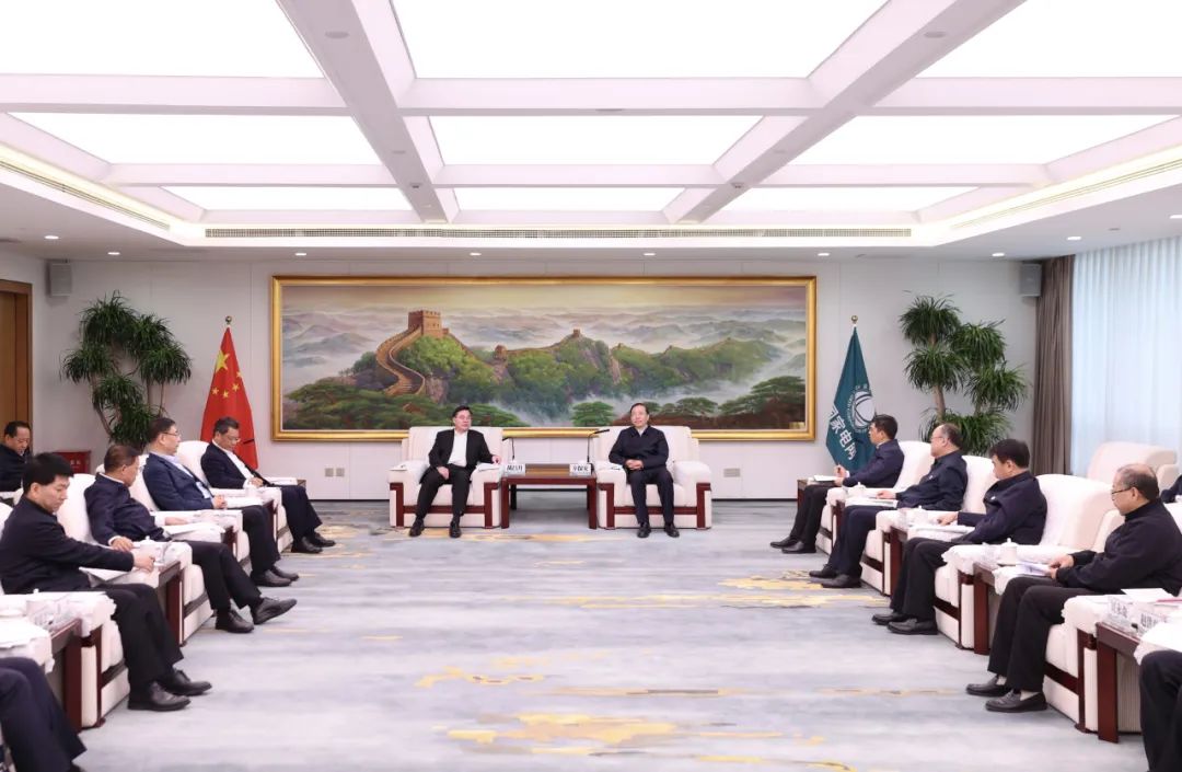 國家電網(wǎng)公司董事長辛保安與甘肅省委書記胡昌升、省長任振鶴會談