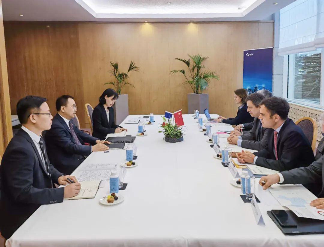 大唐集團(tuán)董事長鄒磊與法電集團(tuán)、道達(dá)爾集團(tuán)董事長會談