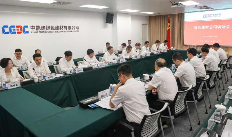 中國能建黨委書記、董事長宋海良到綠色建材公司調(diào)研