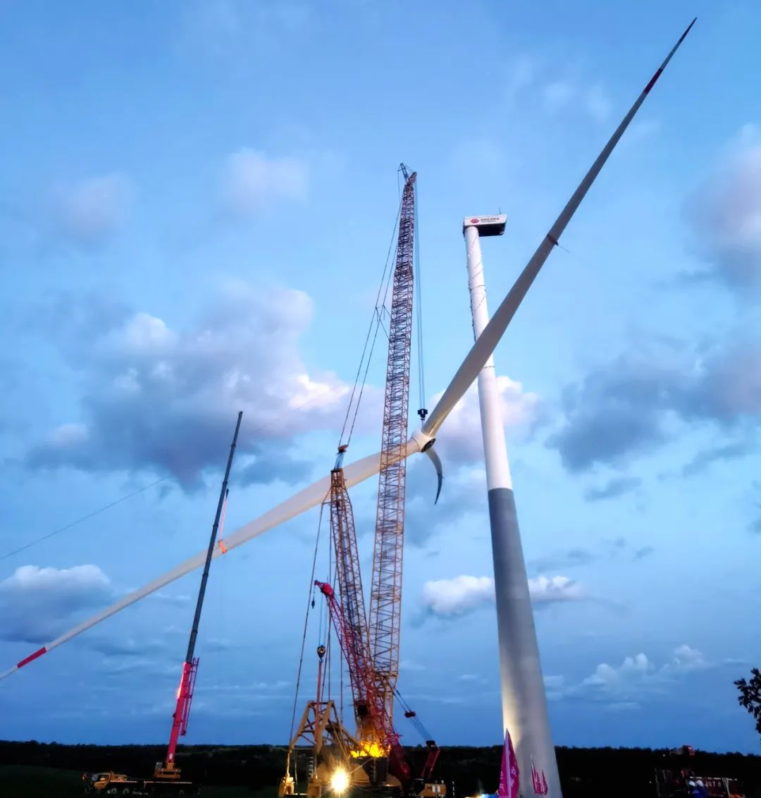 總計(jì)30臺！黑龍江北安建華風(fēng)電項(xiàng)目150兆瓦混塔風(fēng)機(jī)吊裝收官