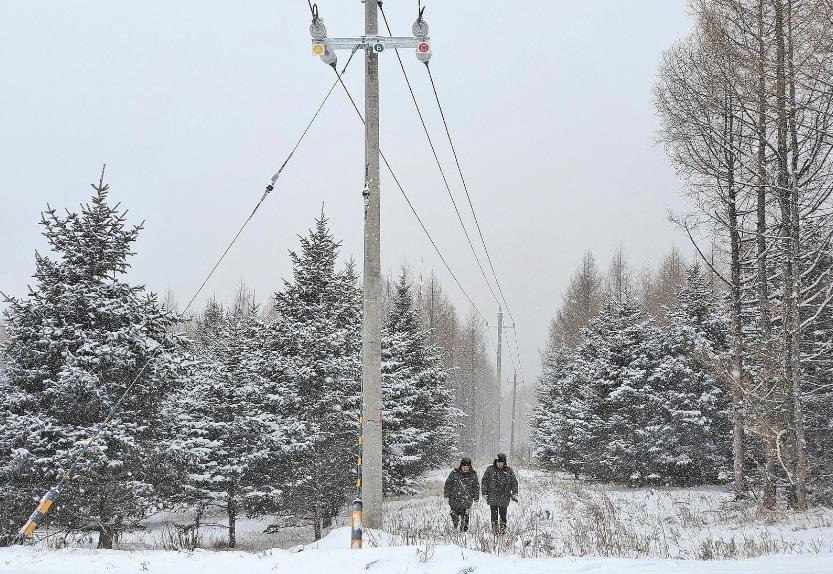 蒙東根河零下26攝氏度，穿越林區(qū)去特巡