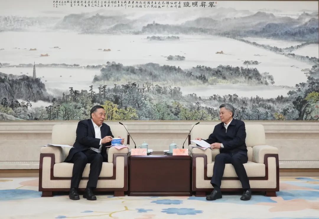 宋海良與浙江省委副書記、杭州市委書記劉捷會談