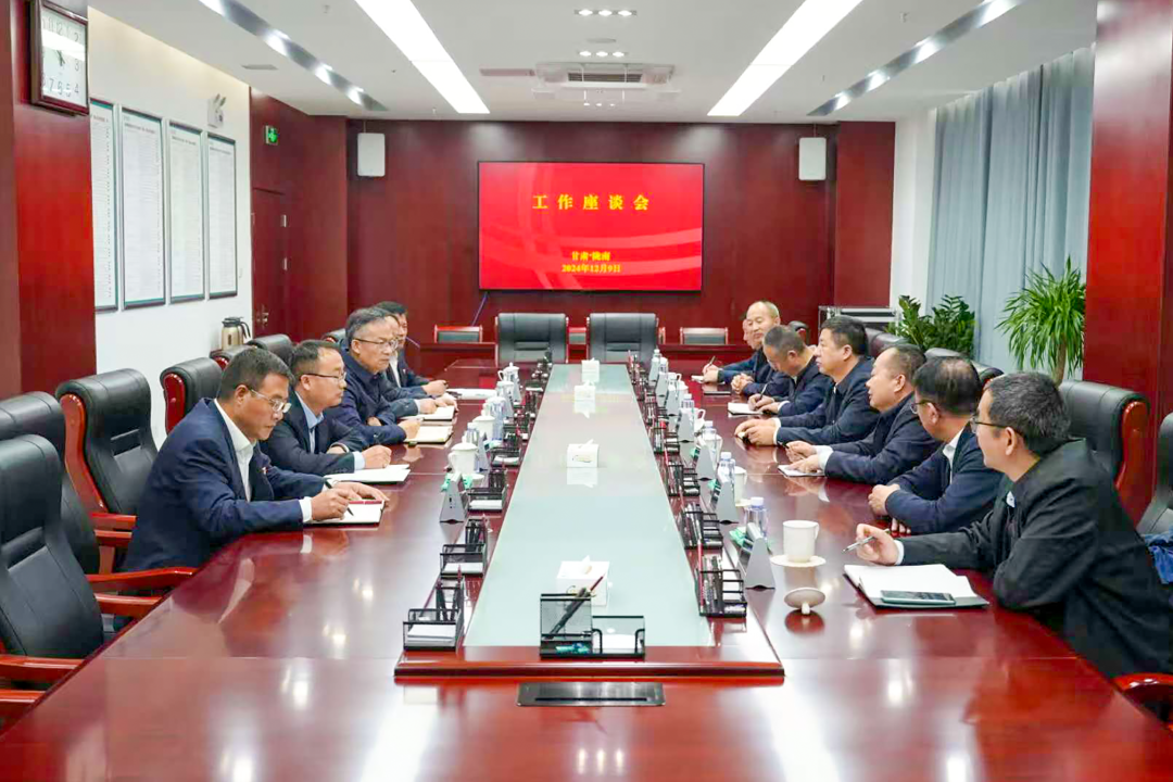 大唐甘肅公司黨委書(shū)記王建偉與國(guó)網(wǎng)隴南電力公司總經(jīng)理、黨委副書(shū)記王建眾會(huì)談