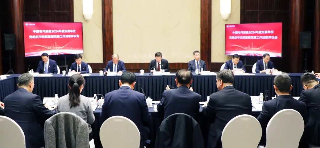 中國(guó)電氣裝備黨委召開(kāi)2024年度所屬單位黨組織