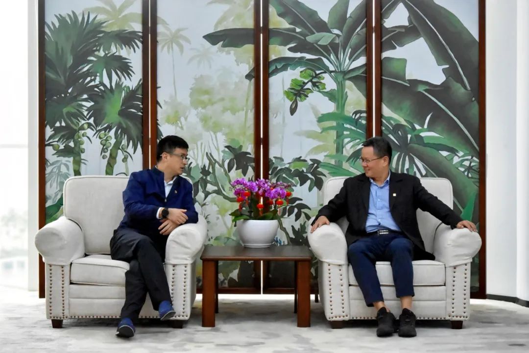 國(guó)電投海南公司黨委副書記、總經(jīng)理劉波濤拜訪大唐海南公司黨委書記、董事長(zhǎng)王俊啟
