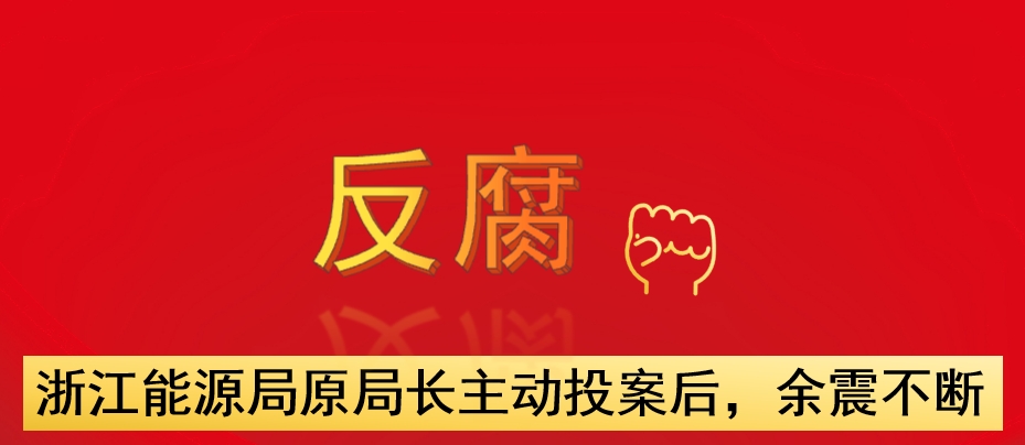 浙江能源局原局長主動投案后，余震不斷