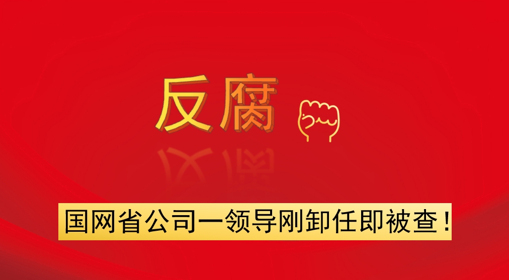 國(guó)網(wǎng)省公司一領(lǐng)導(dǎo)剛卸任即被查！